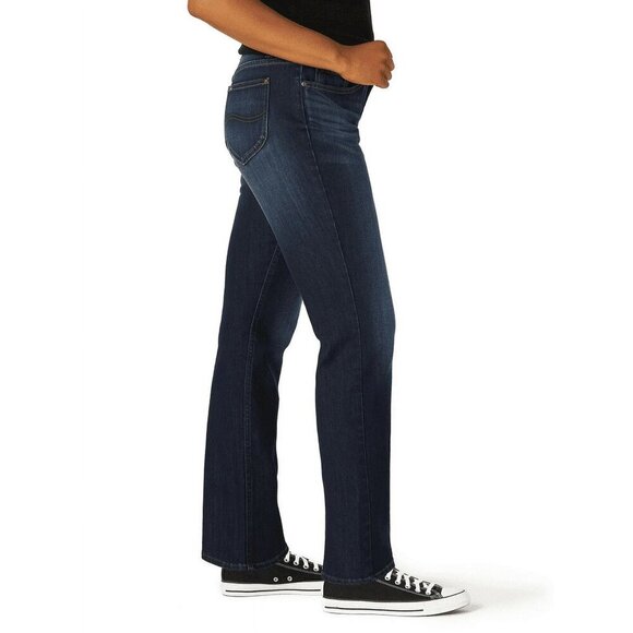 Lee Women's Midrise Straight Jean Size 6 Long - Picture 2 of 13